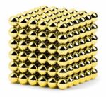 Неокуб золотой 216 шариков 6 мм